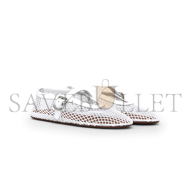 ALAÏA BALLET FLATS IN FISHNET AA3A029TK007 - 010